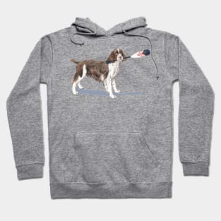 English Springer Spaniel with Oar! Hoodie